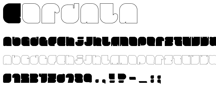 Gordala font