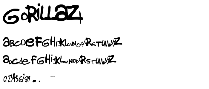 Gorillaz1 font