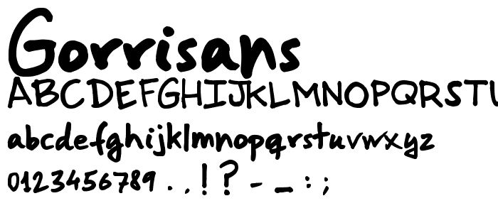 GorriSans font