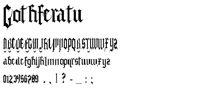 Gothferatu font