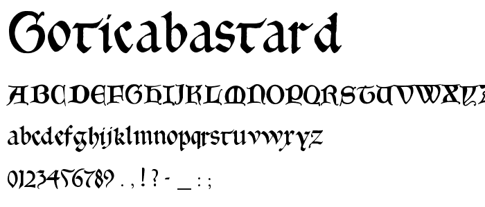 GoticaBastard font