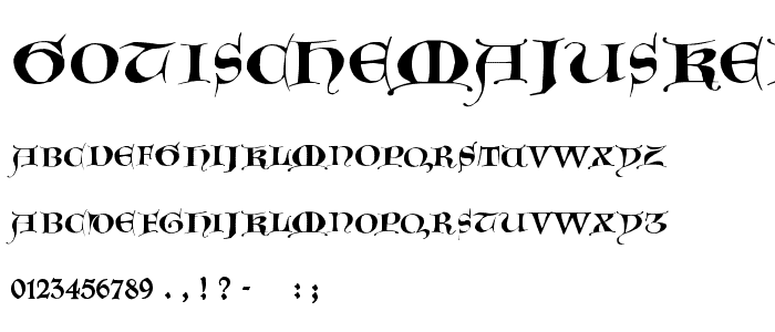 GotischeMajuskel font