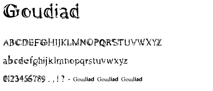 Goudiad font