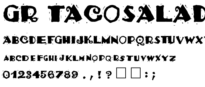 Gr Tacosalad font