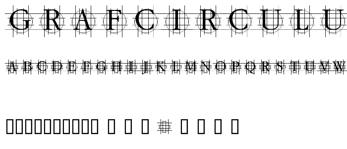 GrafCirculum font