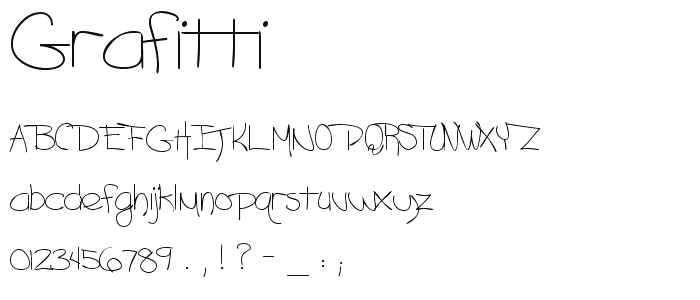 Grafitti font