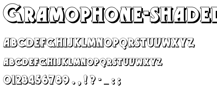 Gramophone Shaded NF font
