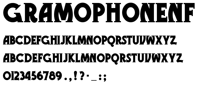 GramophoneNF font