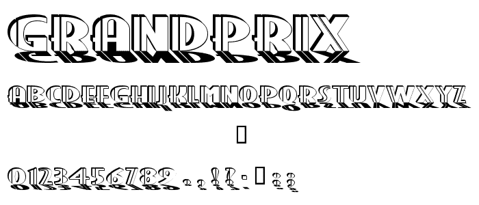 GrandPrix font