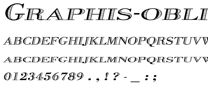 Graphis Oblique font