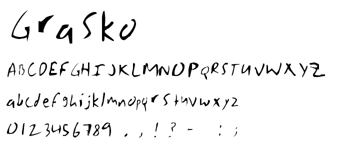 Grasko font