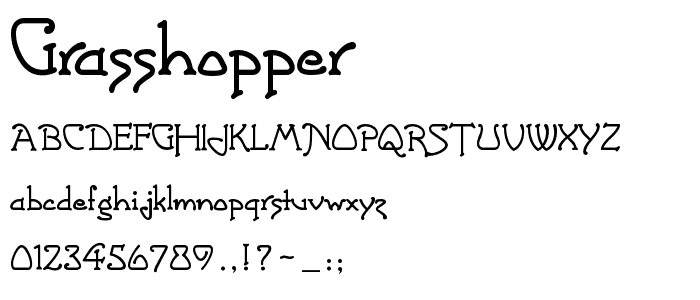 Grasshopper font