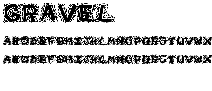 Gravel font