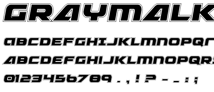 Graymalkin Academy Condensed font
