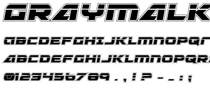 Graymalkin Academy Laser Condensed font