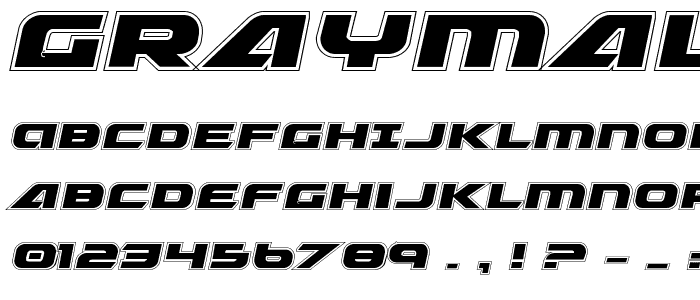 Graymalkin Academy font
