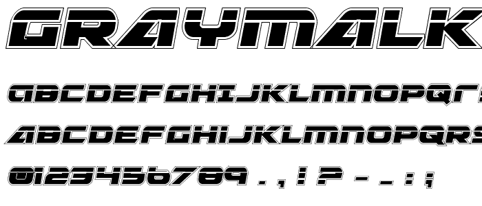Graymalkin Compact Academy Laser Condensed font