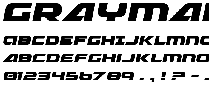 Graymalkin font