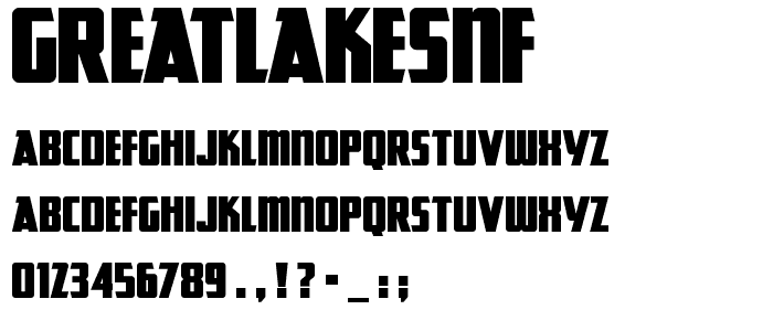 GreatLakesNF font