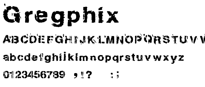 Gregphix font