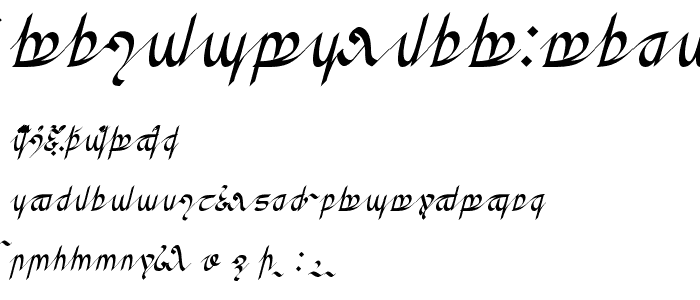 Greifswalder Tengwar font