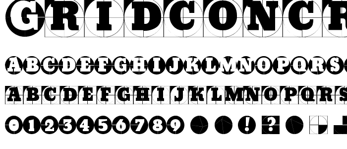 GridConcreteLogoable font