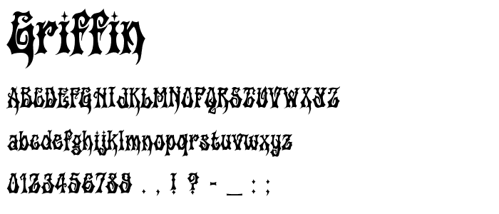 Griffin font