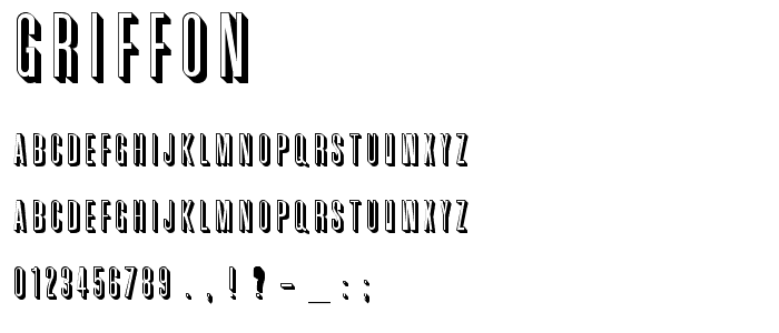Griffon font