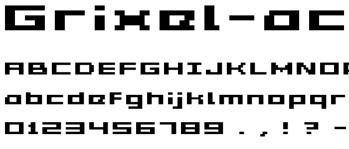 Grixel Acme 5 Wide Bold Xtnd font