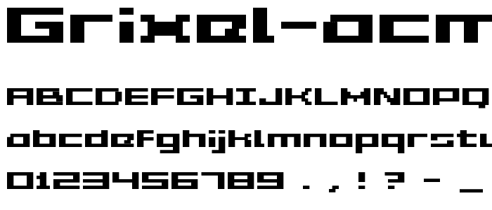 Grixel Acme 5 Wide Bold font