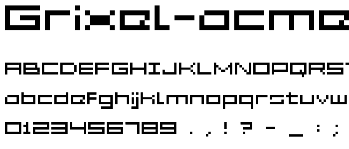 Grixel Acme 5 Wide font