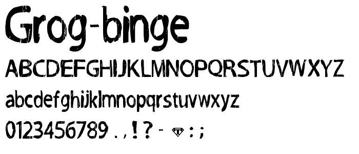 Grog-Binge font