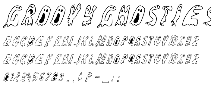 GroovyGhosties-Regular font