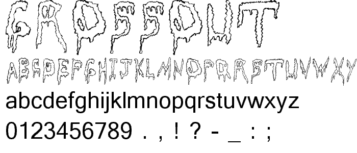 Grossout font