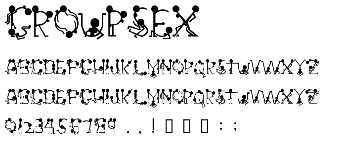 GroupSex font