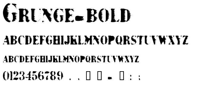 Grunge Bold font