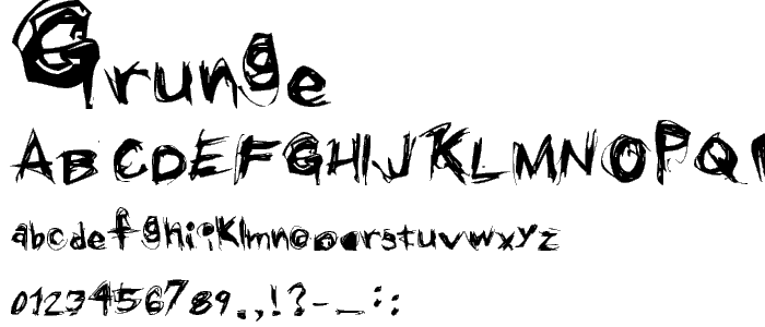 Grunge font