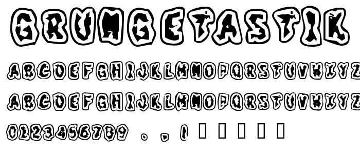 GrungeTastik font