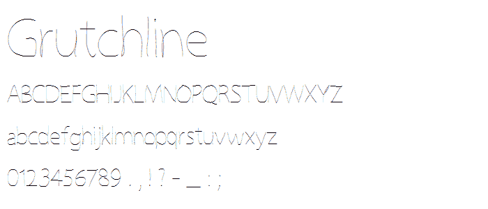 GrutchLine font