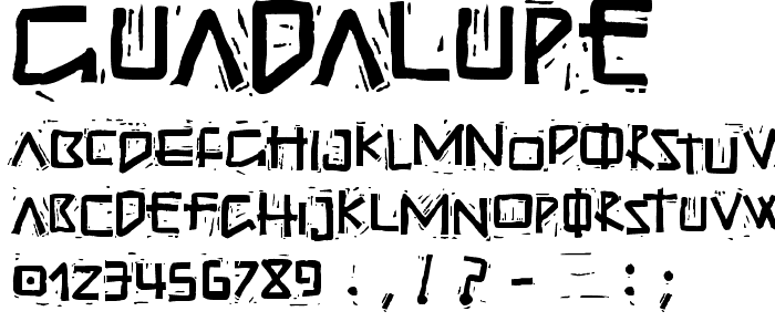 Guadalupe font