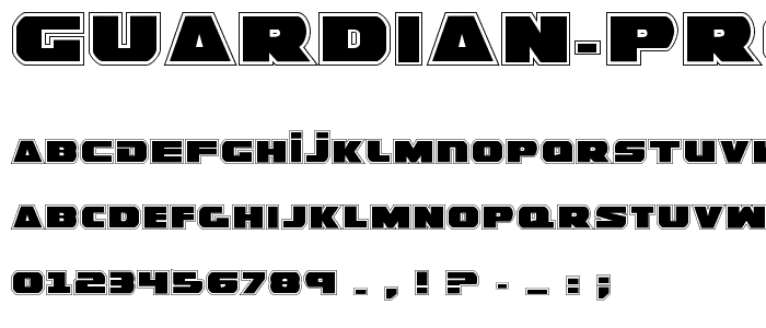 Guardian Pro font