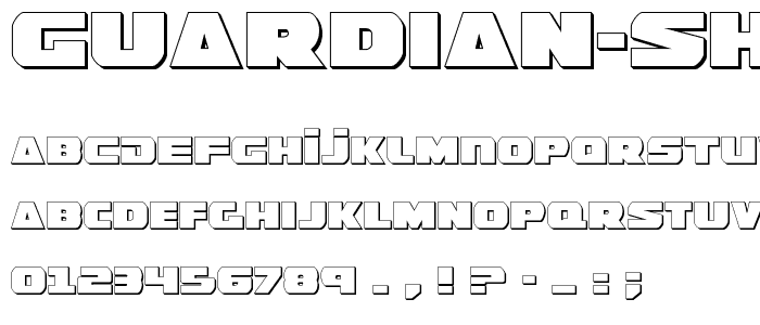 Guardian Shadow font