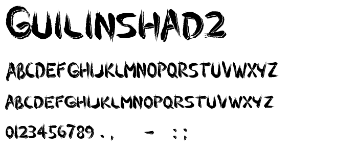 Guilinshad2 font