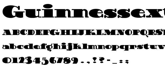 GuinnessExtraStout font