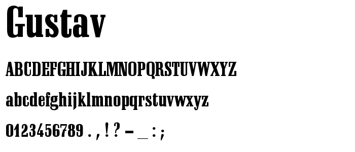 Gustav font