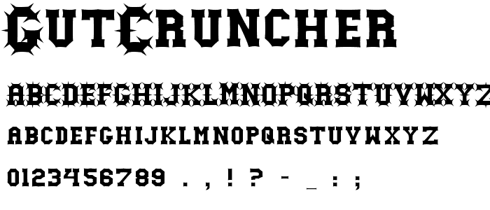 Gutcruncher police