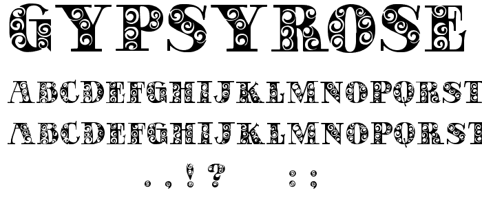 GypsyRose font