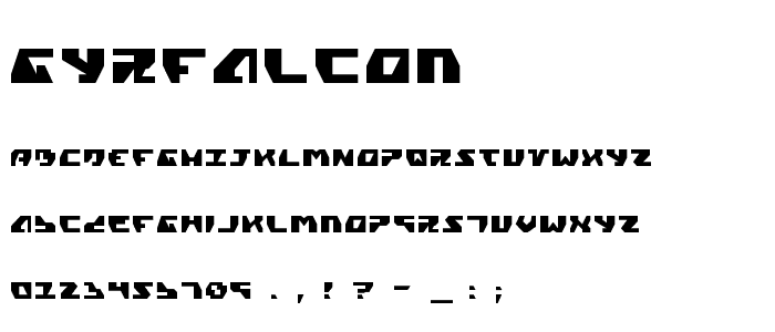 Gyrfalcon font