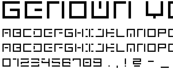 genown_v01 font