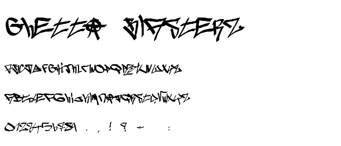 Ghetto Blasterz font